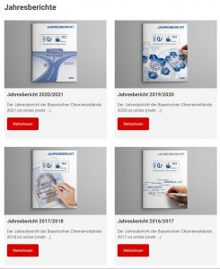 Bayerische Chemieverbände – Jahresberichte